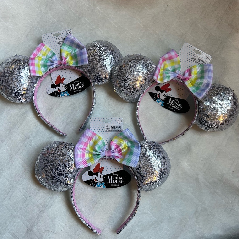 NWT SET OF 3 OFFICIAL MINNIE EARS